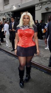 Lizzo at the Amazon TV Upfronts.