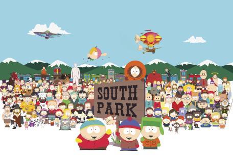 Illustration of the South Park cast.