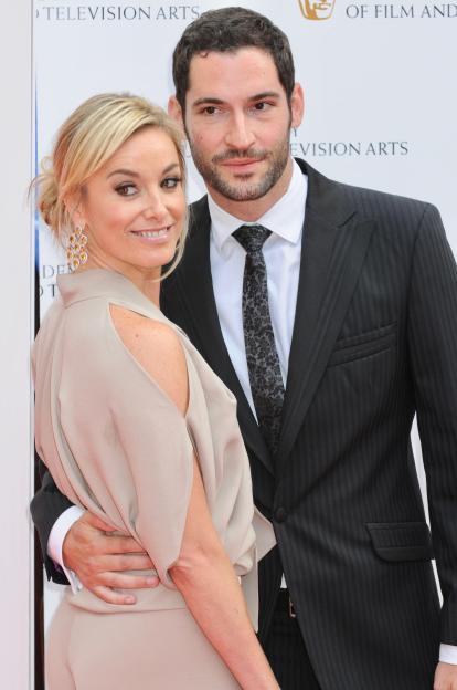 Tamzin Outhwaite and Tom Ellis at the BAFTA Television Awards.