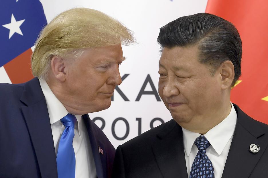 President Donald Trump and President Xi Jinping meeting.