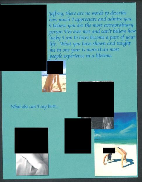 Collage of photos and a birthday message.