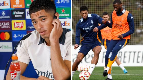 Jude Bellingham breaks silence on training ground bust-up with Real Madrid team-mate just hours before Arsenal clash