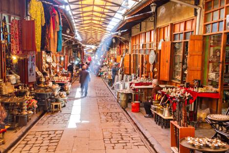JNMNF7 Old bazaar in Gaziantep, Turkey.