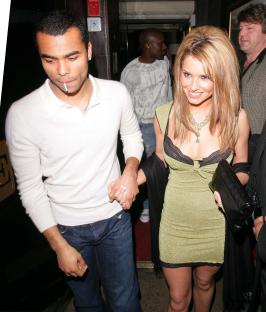 Ashley Cole and Cheryl Tweedy at the Embassy Club in London.
