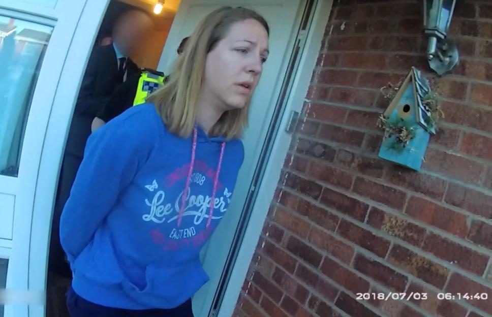 Police bodycam footage of Lucy Letby's arrest.
