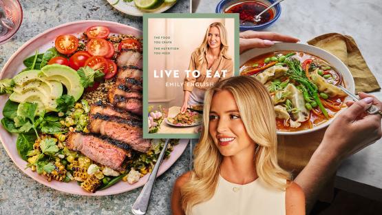 Glow up your meal times with these three tasty meals from Emily English’s new cookbook -Live To Eat 