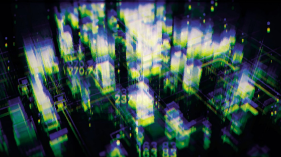 Abstract illustration of a digital twin.