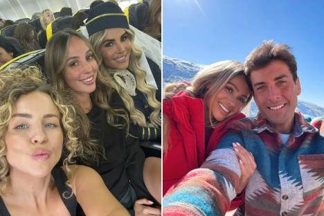 Lydia Bright jets off on holiday after ex James Argent was arrested for pushing girlfriend down steps in Spain 