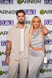 Nathan Campbell and Abi Moores at a Garnier event.