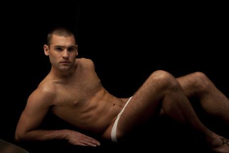 Portrait of Stuart Manning, actor from Hollyoaks and I'm A Celebrity, photographed in Leeds.