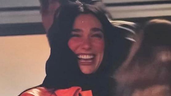‘Isn’t she a Liverpool fan?’ – Dua Lipa spotted celebrating Arsenal win over Real Madrid at Emirates to fans’ confusion