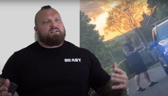 Eddie Hall slams ‘stalkers who harassed me’ in new vid after row outside home