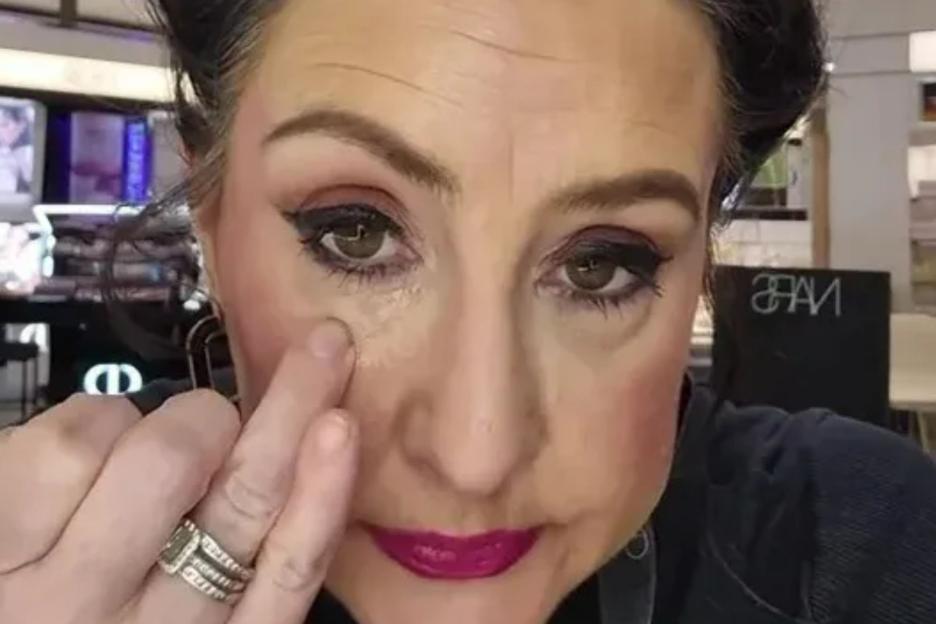 I’m a ‘midlife make-up artist’ & swear by a ‘press & roll’ tip – it covers eye bags & reduces the appearance of wrinkles