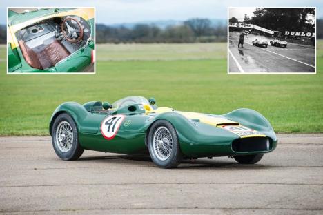 Iconic 1956 sports car driven by racing legend goes for sale for staggering £995,000