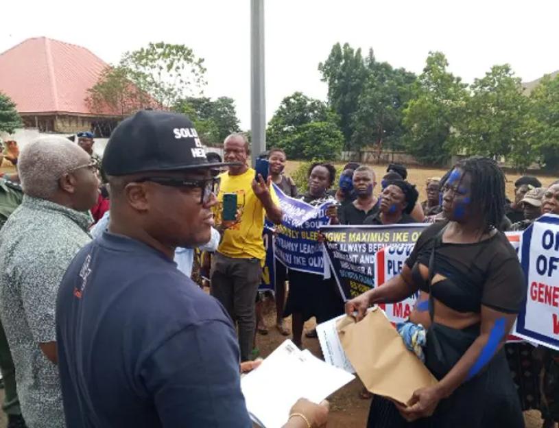Anambra community women stage naked protest, demand removal of monarch