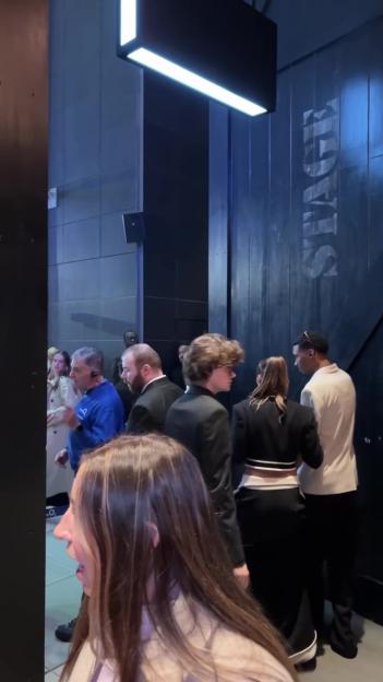 Roman and Matilda leaving an event after being denied VIP entry.