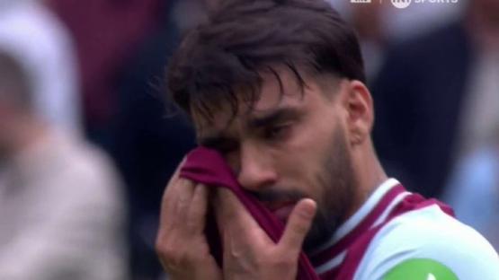 Lucas Paqueta appears to break down in TEARS after getting yellow card as West Ham star faces lifetime ban