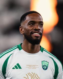 Ivan Toney of Al Ahli in his team jersey.