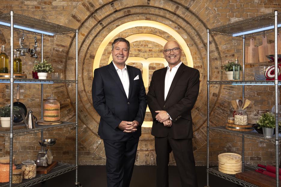 Portrait of John Torode and Gregg Wallace from MasterChef.