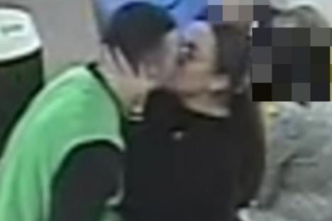 Cop caught on camera kissing inmate while still wearing her uniform after enjoying secret fling with TWO criminals