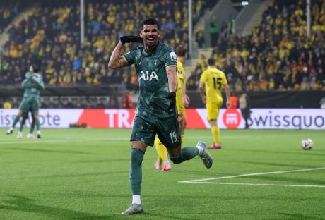 Dominic Solanke celebrating a goal.