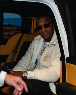 Conor Benn in a car.