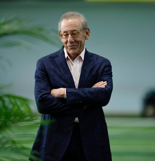 Miami Dolphins owner Stephen M. Ross at a news conference.