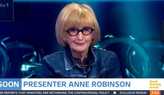 Anne Robinson on Good Morning Britain.