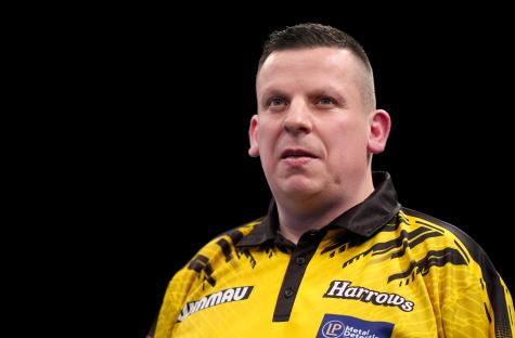 Dave Chisnall at the 2025 Winmau World Masters.
