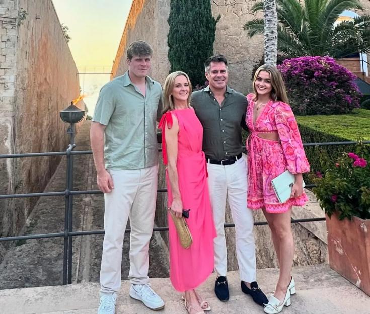 Gabby Logan and her family.