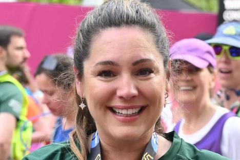 Kelly Brook reveals painful London Marathon injury after being ‘wheeled’ to hospital