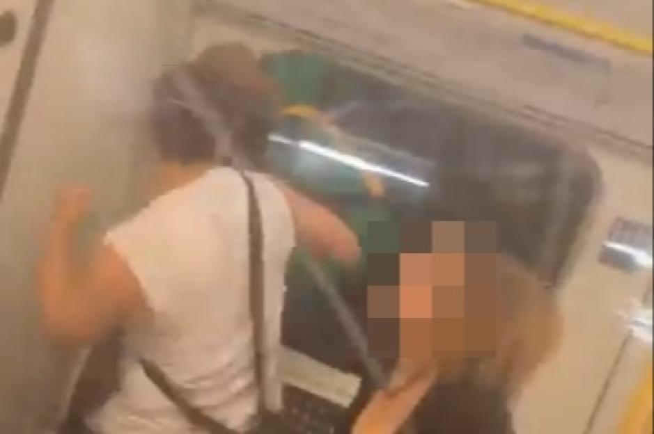 Shocking moment Notting Hill Carnival revellers brawl at busy Tube station in front of horrified passengers