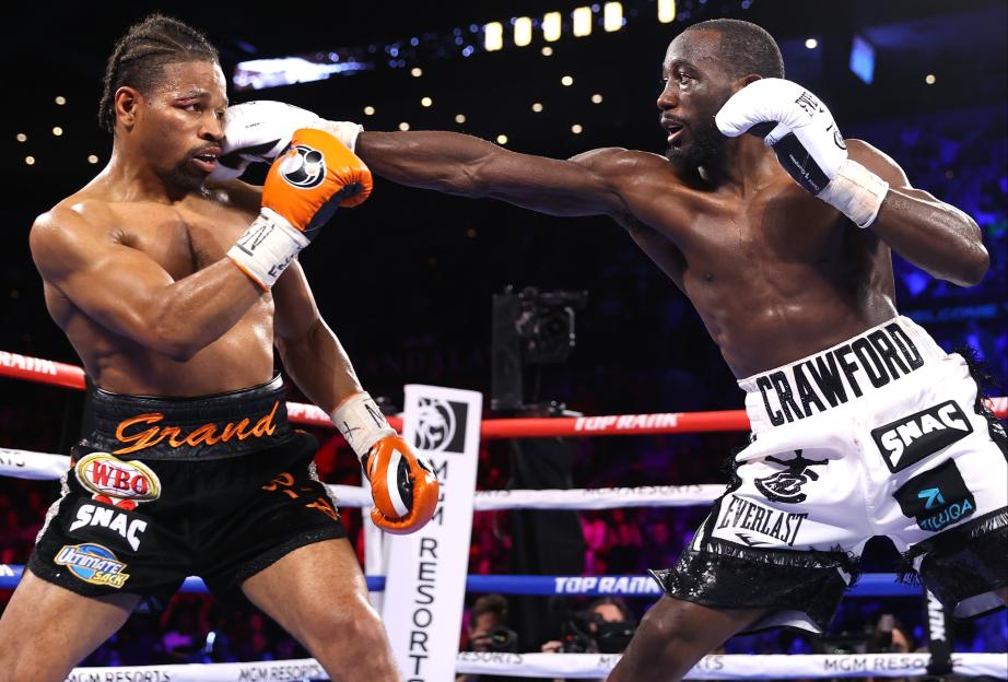 Shawn Porter and Terence Crawford boxing.