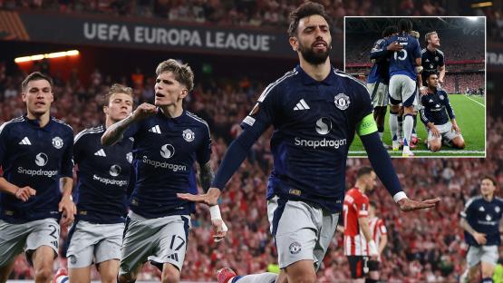 Athletic Bilbao 0 Man Utd 3: United on verge of final after thrashing Spaniards following controversial red card