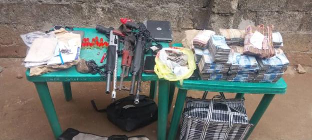 Police raid Imo criminal hideouts, arrest 3, recover arms, N10.3m cash
