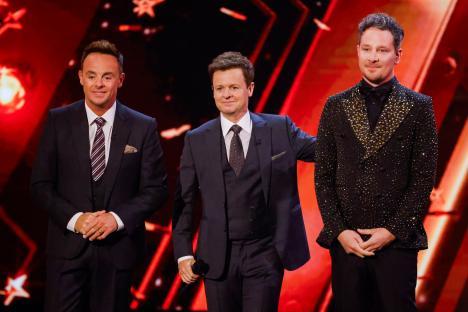 Ant McPartlin, Declan Donnelly, and Max Fox at Britain's Got Talent.