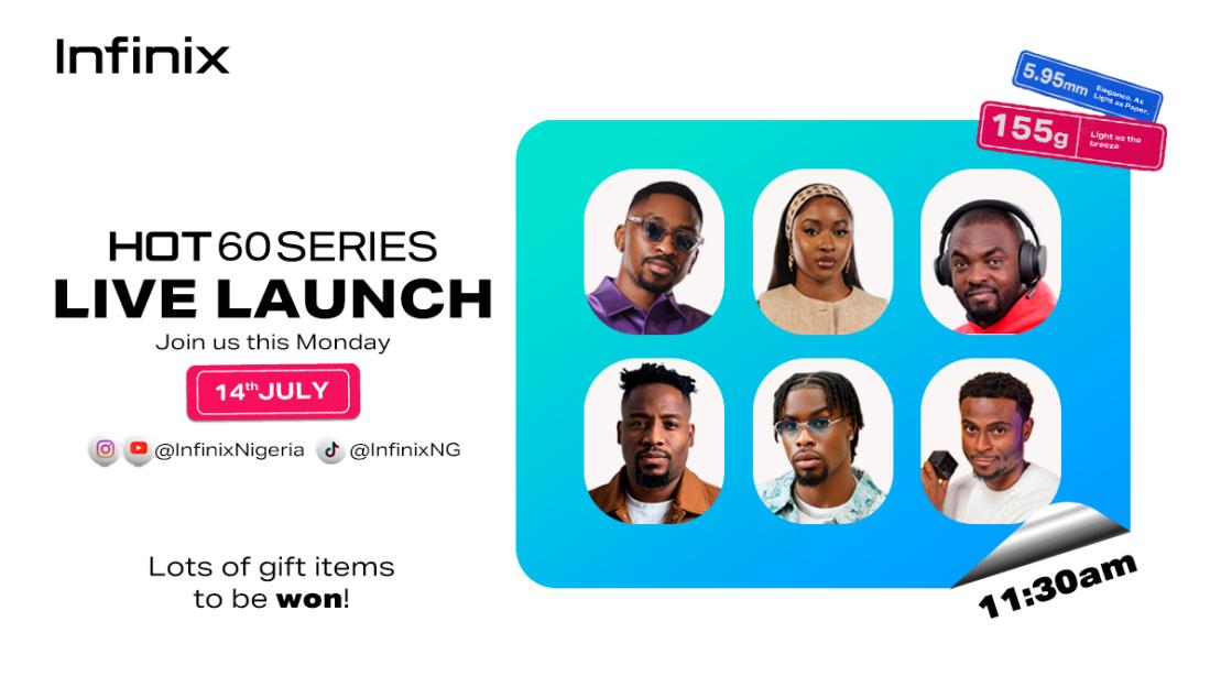 Infinix HOT 60 Series Debuts Virtually, Promises Ultra Slim Design And Smarter Performance