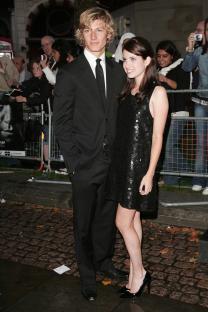 Alex Pettyfer and Emma Roberts at the UK premiere of the Bourne Ultimatum.