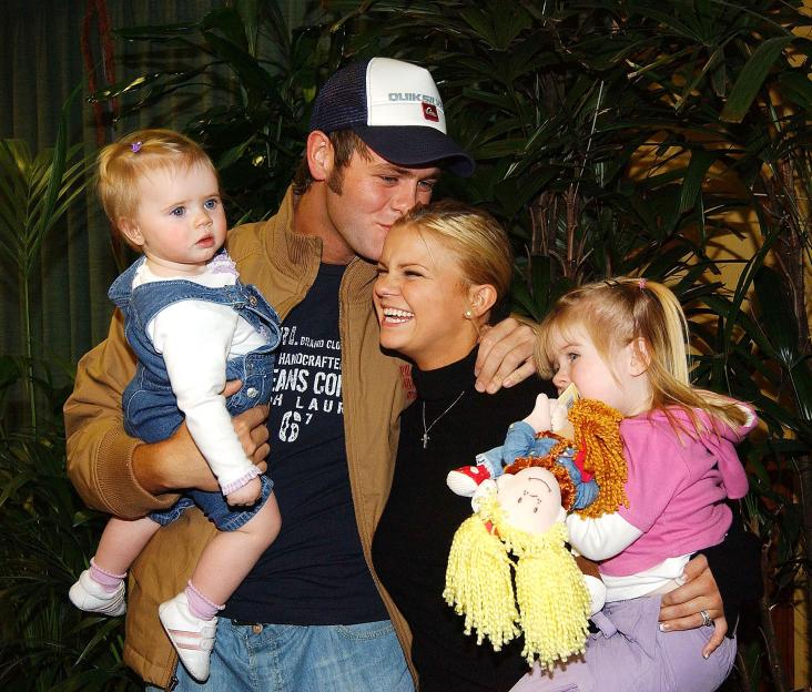Kerry Katona with her husband and two young daughters.