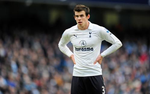 Gareth Bale of Tottenham Hotspur in a soccer match.