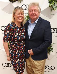 Clare Patterson and Nick Ferrari at the Audi Polo Challenge.