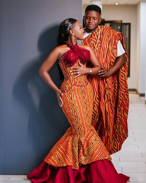Elizabeth and Leslie’s Ghanaian Wedding Was a Rich Blend of Love and Culture