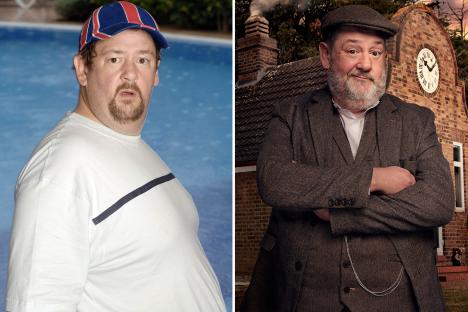 Johnny Vegas then and now.