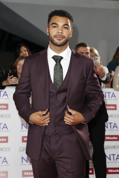 Jamie Rhodes at the NTA awards.