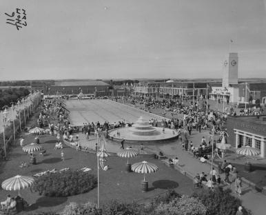 Aerial view of Butlins Holiday Camp at Filey, North Yorkshire.