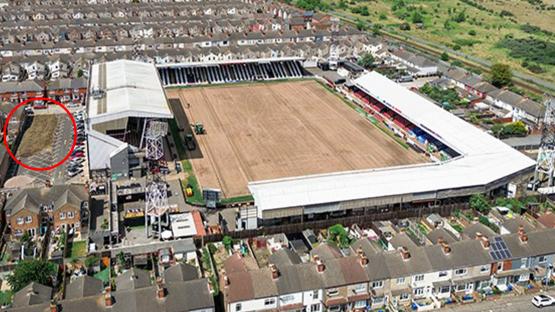 EFL stadium looks unrecognisable as pitch is ripped up for maintenance work and fans spot where turf has been dumped