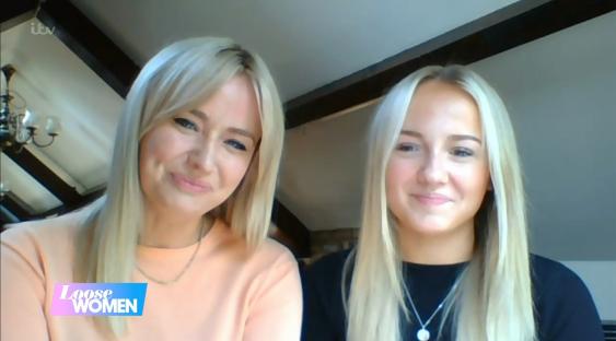 Sammy Winward and her daughter Mia on Loose Women.