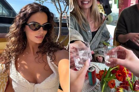 Maura Higgins does SHOTS with Margot Robbie as Hollywood’s biggest Love Island fan invites her out for lunch