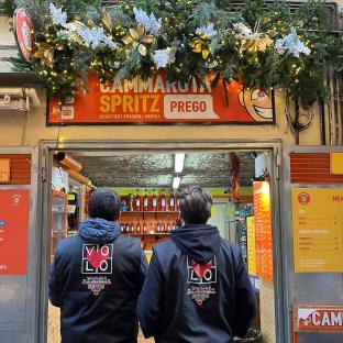 Cammarota Spritz sign in Quartieri Spagnoli, Napoli.