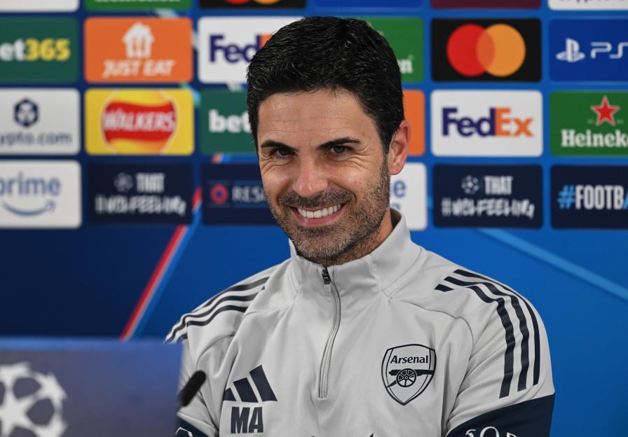 Arsenal FC Training Session And Press Conference - UEFA Champions League 2025/26 League Phase MD3